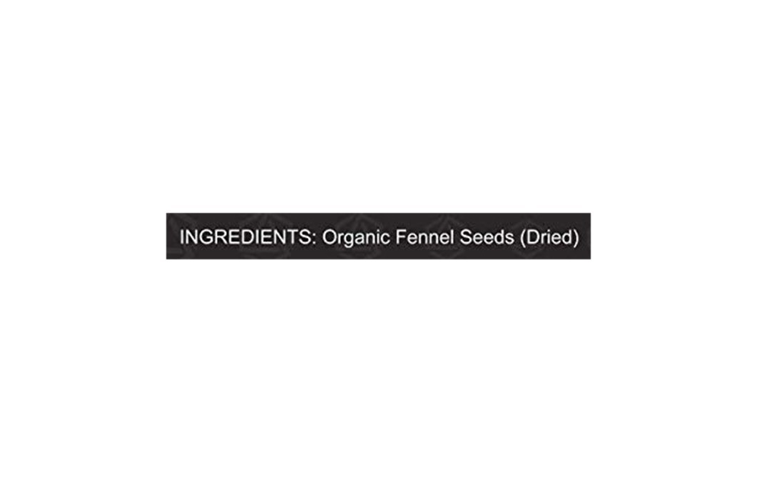 Elixings Organic Fennel Seeds Foeniculum Vulgare Whole   Box  454 grams